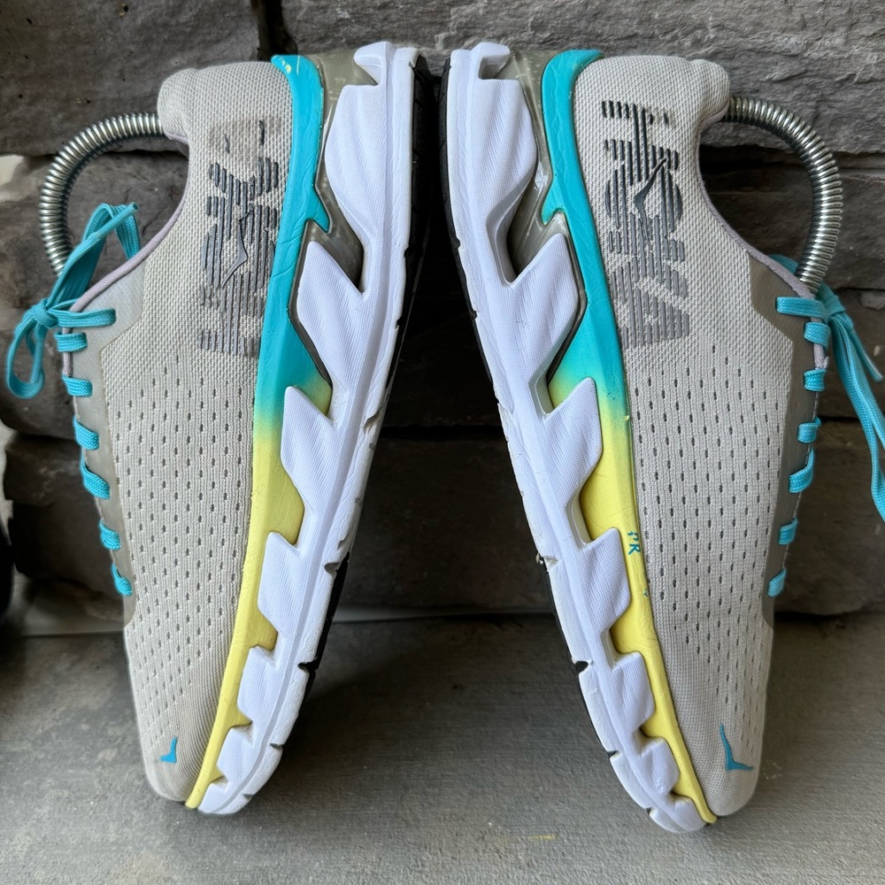 HOKA Women's Lightweight Running Shoe - Teal & Pale Gray - Picture 5 of 11